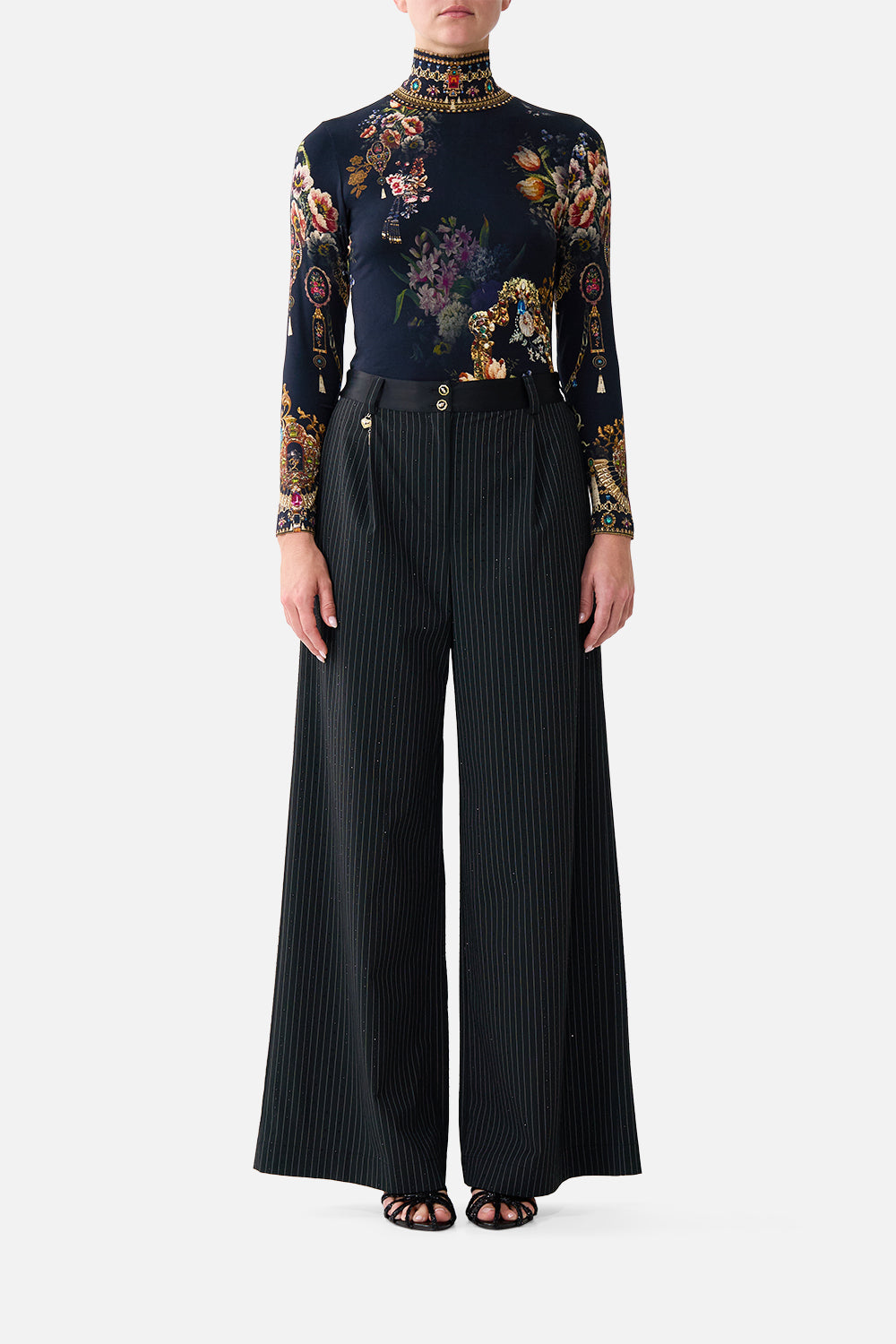 JERSEY TURTLENECK NIGHT GARDEN