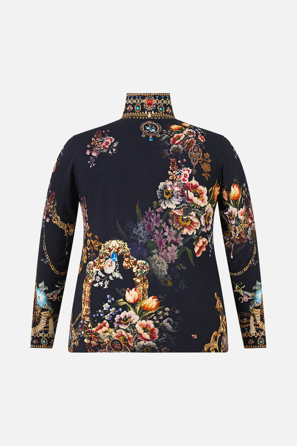 JERSEY TURTLENECK NIGHT GARDEN