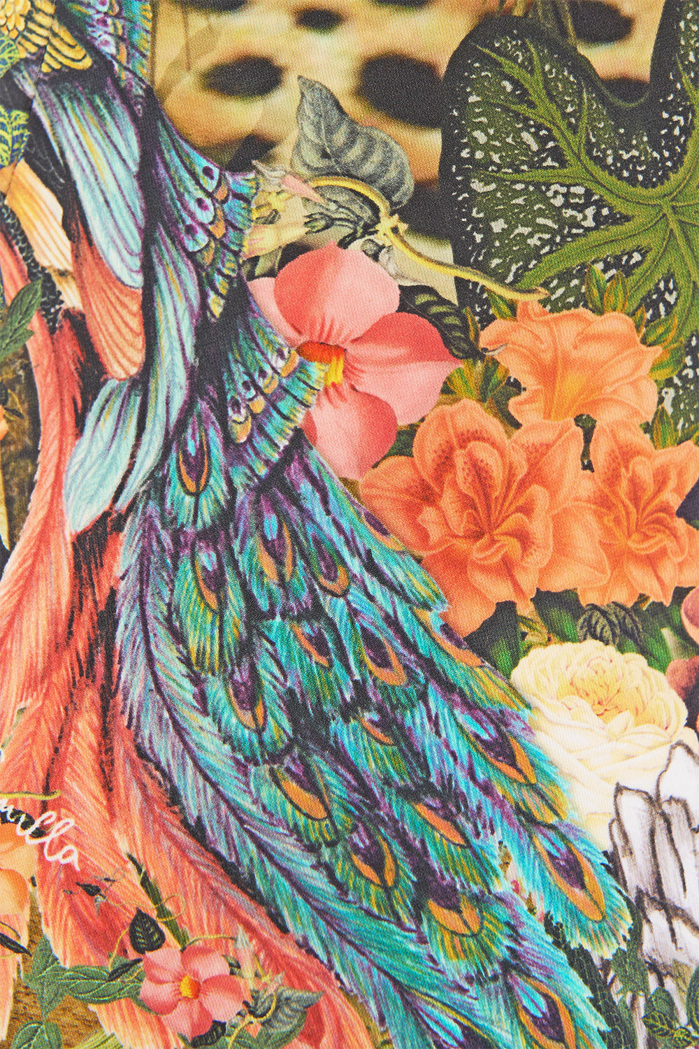 The CAMILLA V Neck Underwire One Piece W/ Back Closure Leotigra Land in our Leotigra Land print.