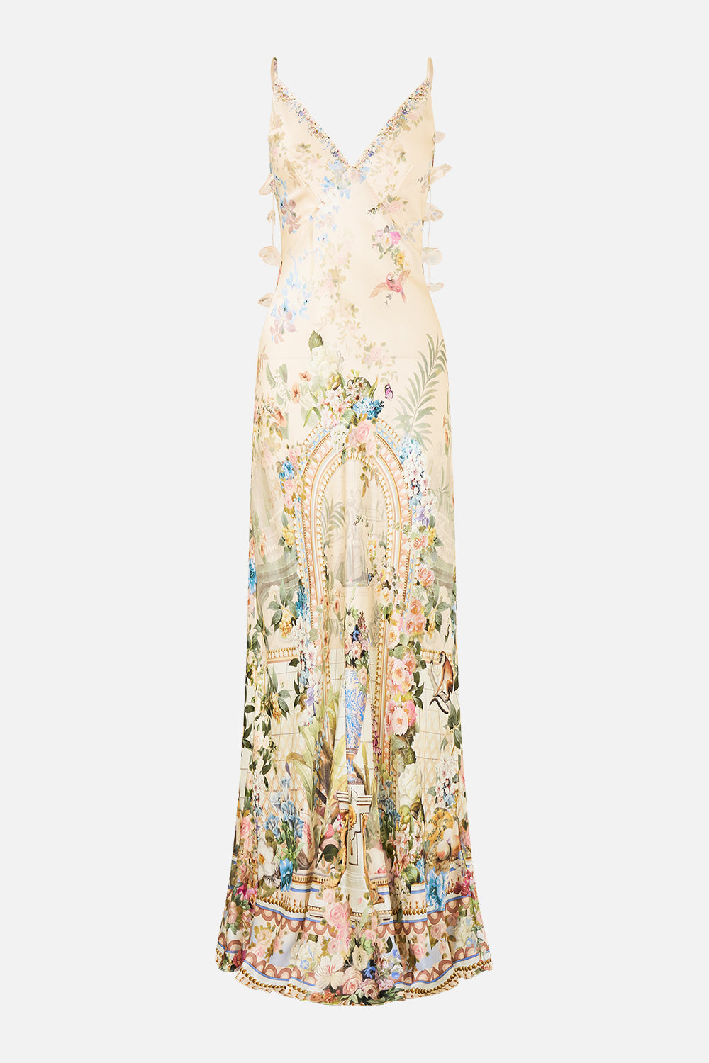 V NECK FULL LENGTH BIAS SLIP DRESS MIDSUMMER MASTERPIECE
