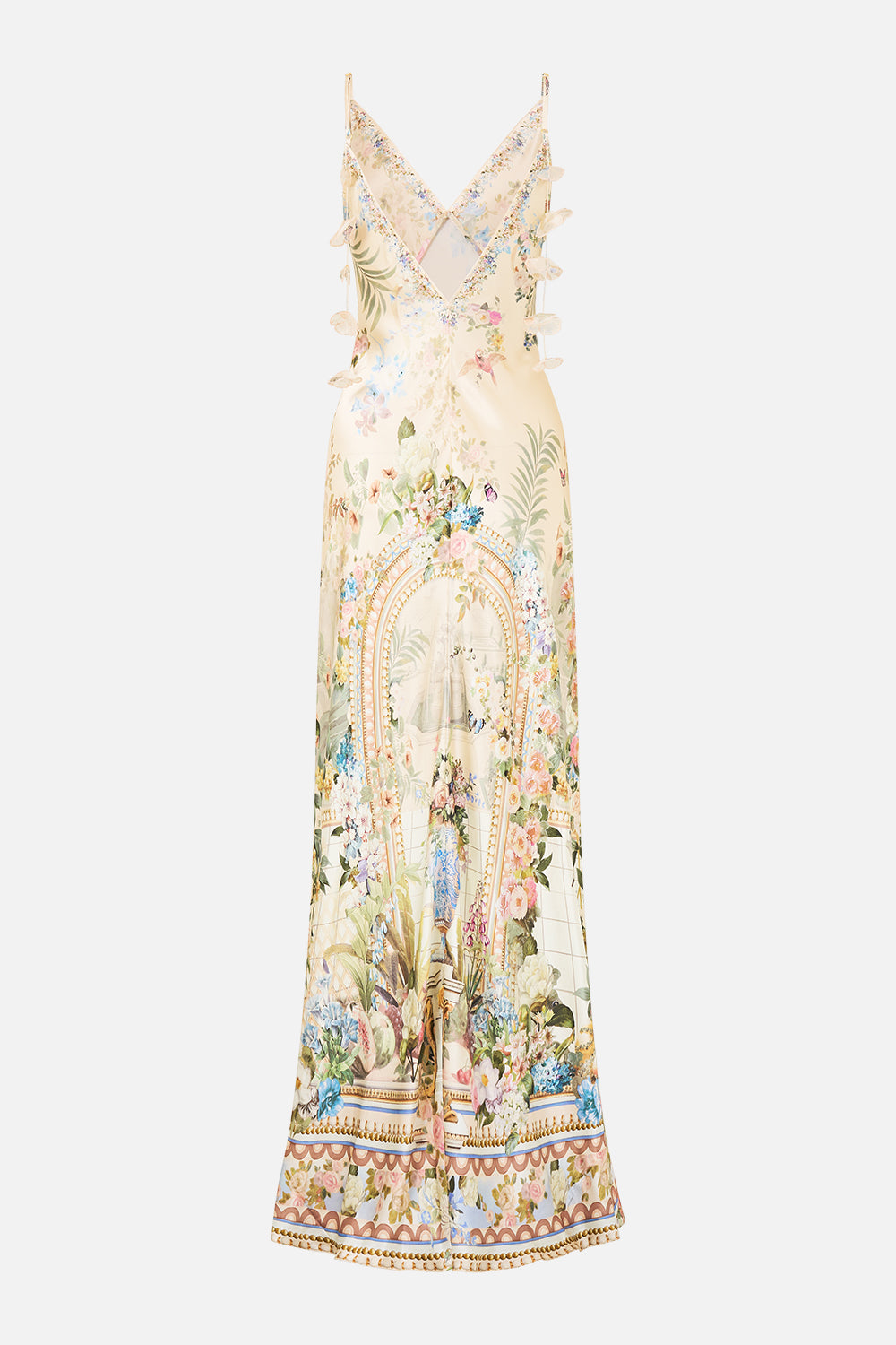 V NECK FULL LENGTH BIAS SLIP DRESS MIDSUMMER MASTERPIECE