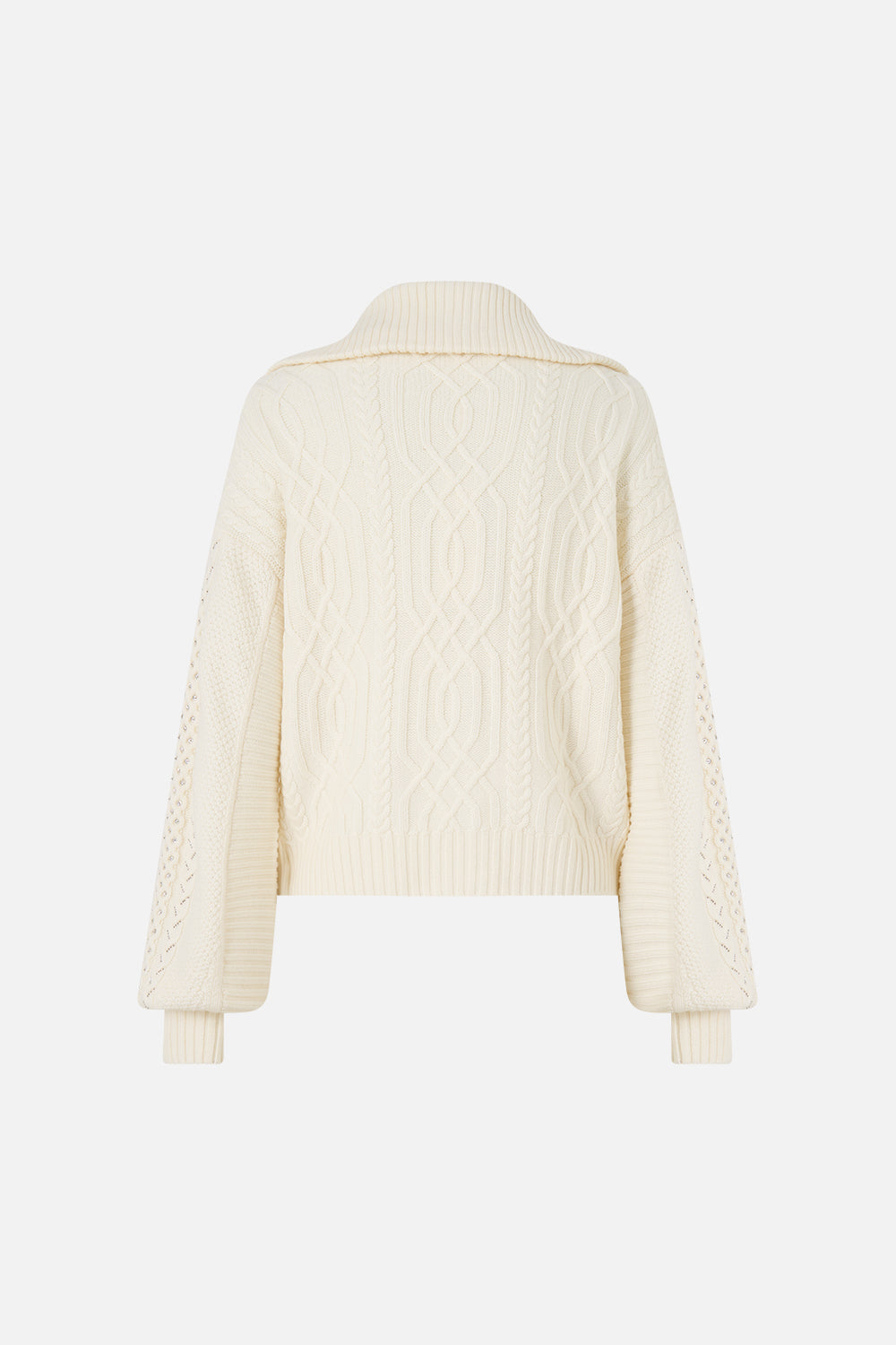 FLY COLLAR KNIT BOMBER MIDSUMMER MASTERPIECE