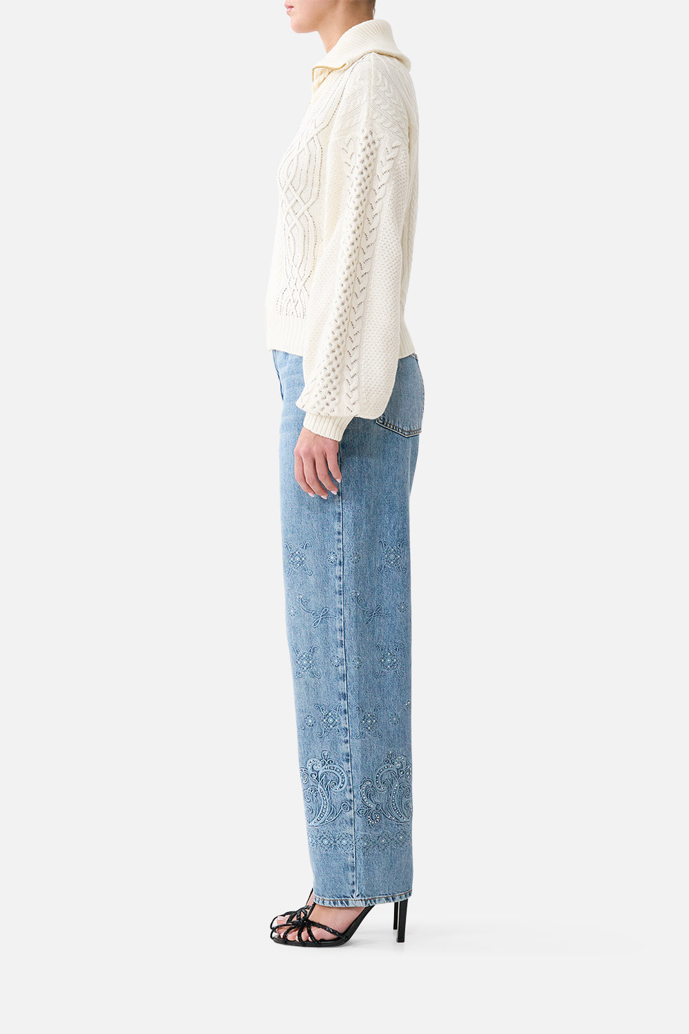 FLY COLLAR KNIT BOMBER MIDSUMMER MASTERPIECE