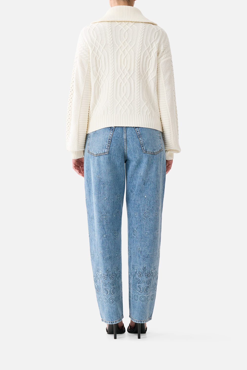 FLY COLLAR KNIT BOMBER MIDSUMMER MASTERPIECE