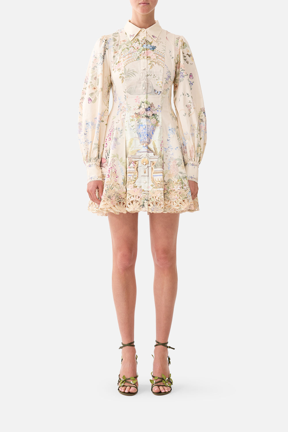 SHORT BUTTON FRONT SHIRT DRESS MIDSUMMER MASTERPIECE