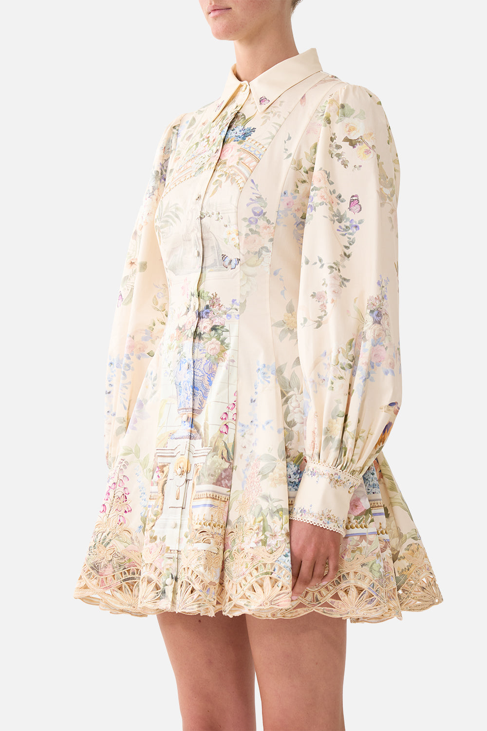 SHORT BUTTON FRONT SHIRT DRESS MIDSUMMER MASTERPIECE