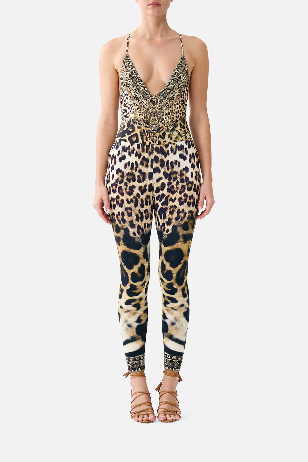 The CAMILLA Leggings Leotigra Land in our Leotigra Land print.