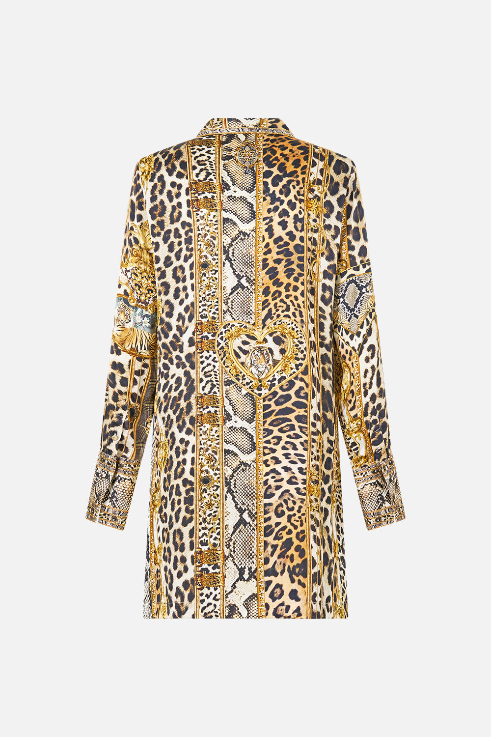 The CAMILLA MINI SHIRT DRESS LEOPARD LIBERTINE