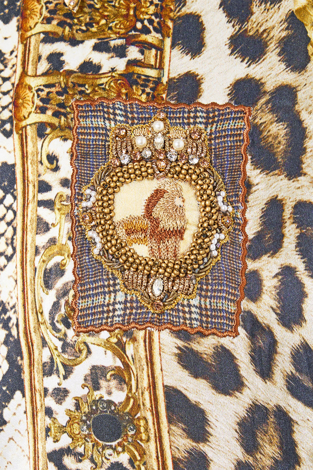 The CAMILLA MINI SHIRT DRESS LEOPARD LIBERTINE