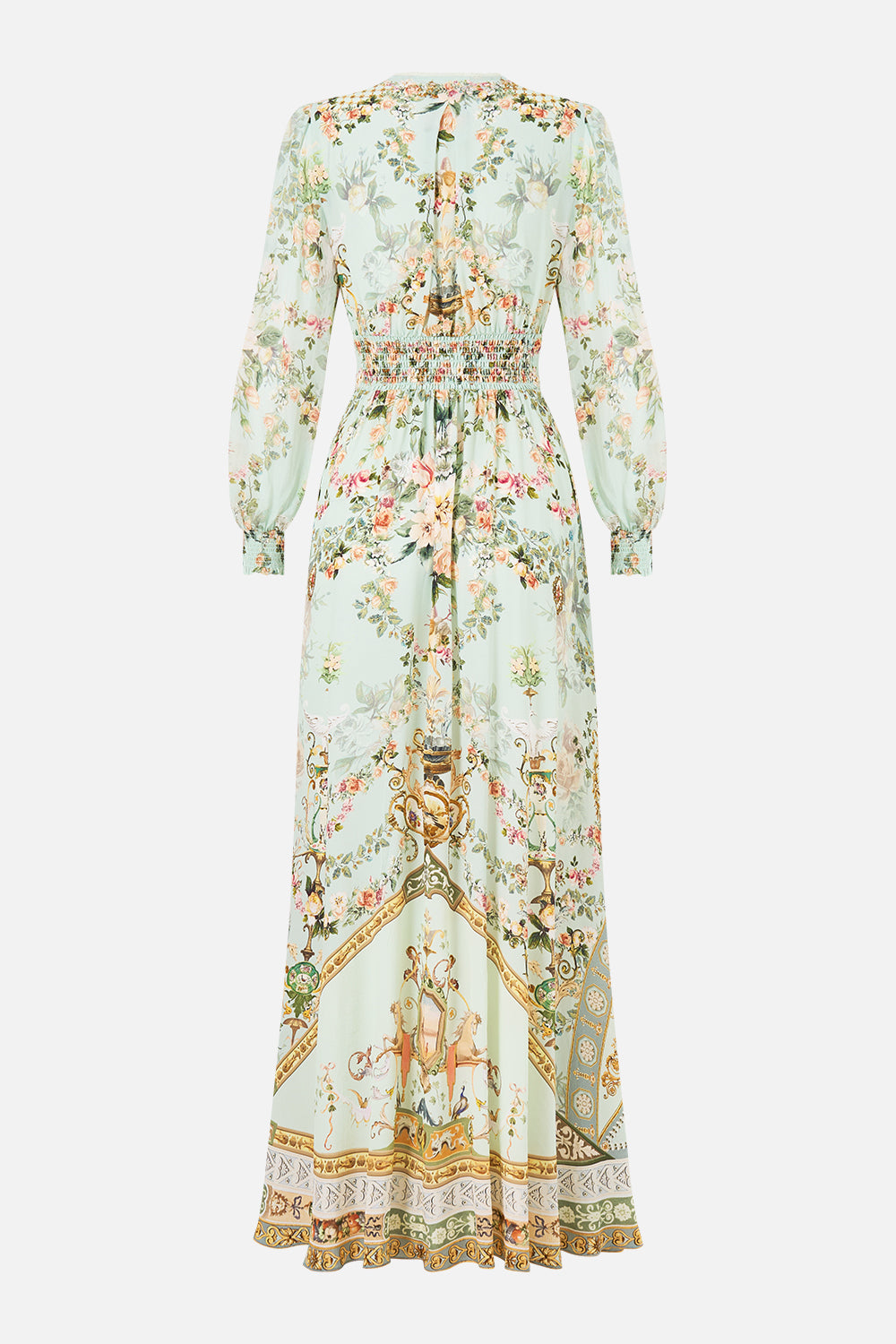 BUTTON DRESS WITH SHAPED WAISTBAND WILDFLOWER WUNDERLAND