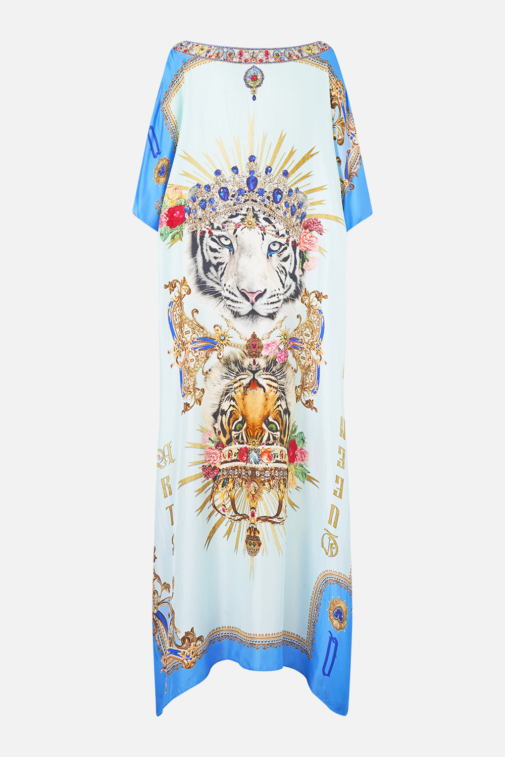 The CAMILLA ROUND NECK KAFTAN VERSES IN VINTAGE