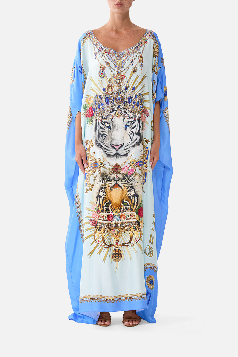 The CAMILLA ROUND NECK KAFTAN VERSES IN VINTAGEVERSES IN VINTAGE