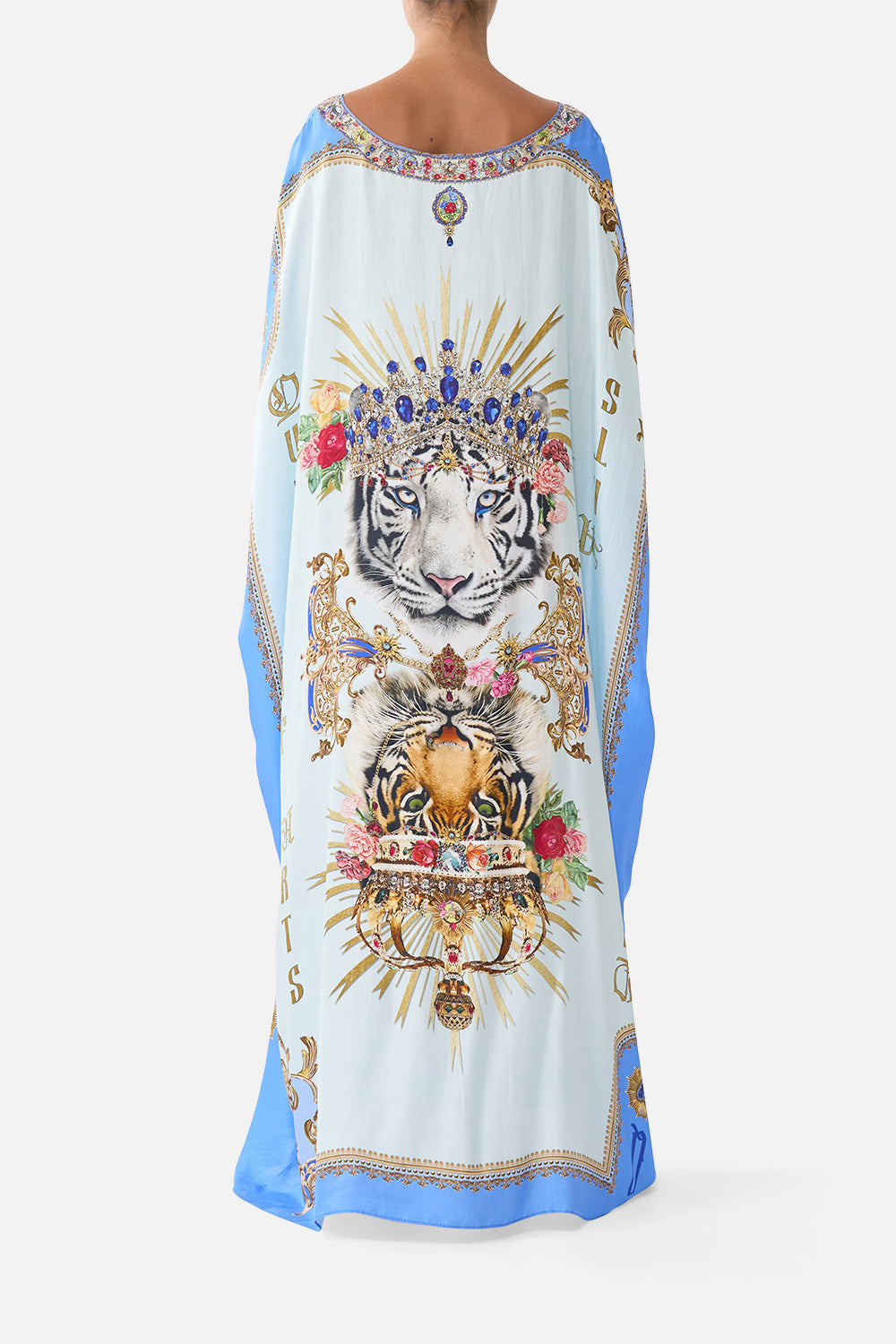 ROUND NECK KAFTAN VERSES IN VINTAGE