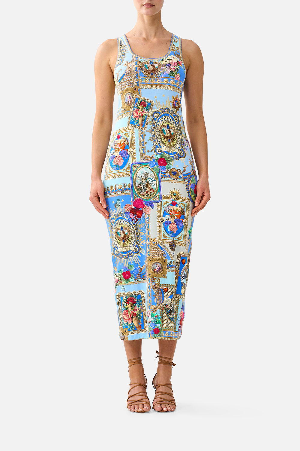 The CAMILLA JERSEY SCOOP NECK TANK DRESS VERSES IN VINTAGEVERSES IN VINTAGE