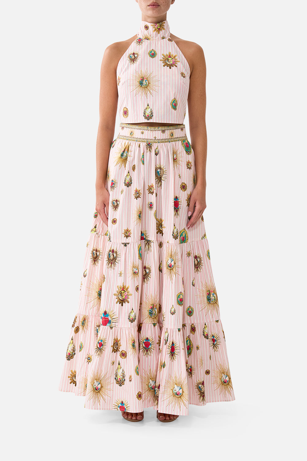 The CAMILLA REVERSIBLE HALTER TIE BACK TOP PAINTED PRAYERSPAINTED PRAYERS