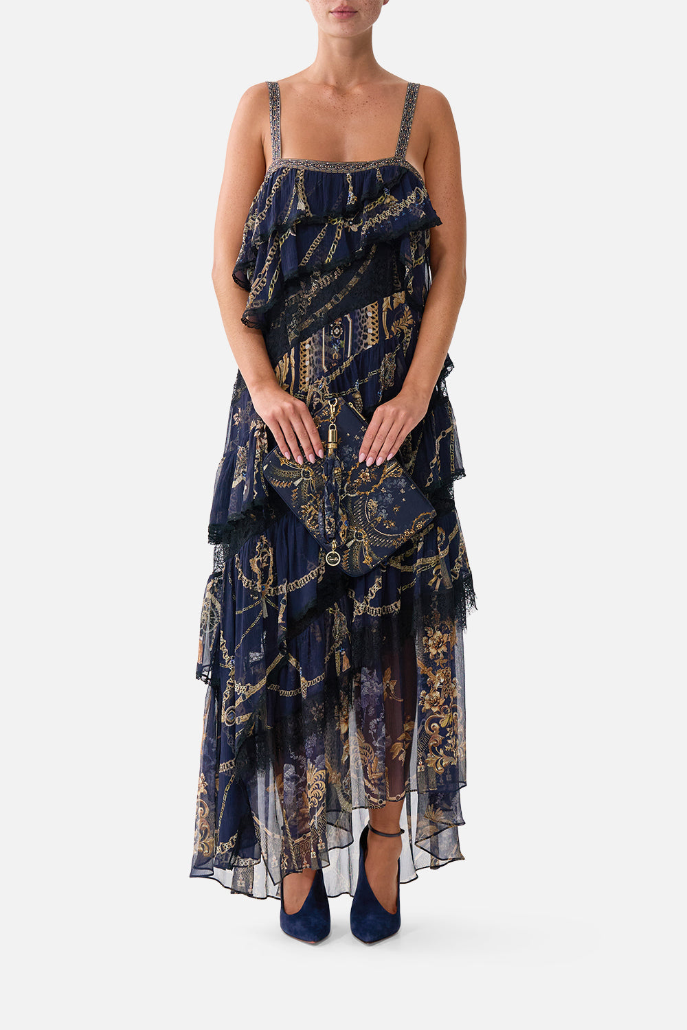 SCARF CLUTCH CLOAKED IN BAROQUE