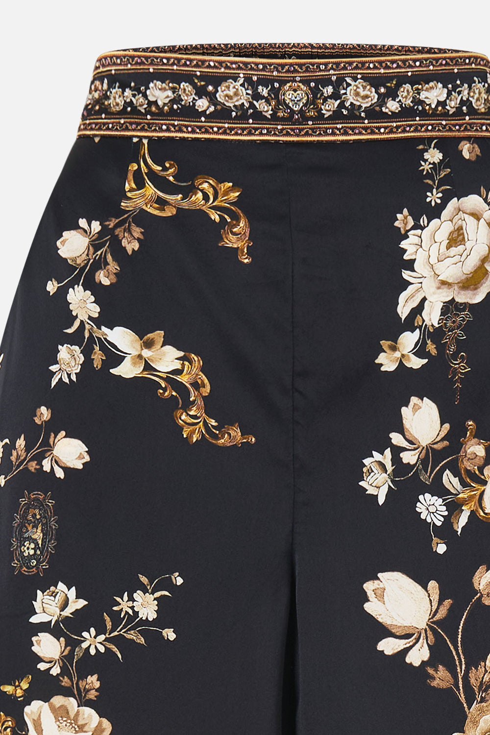 The CAMILLA JERSEY FLARED PANT FIESTA, SIESTA, REPEAT in our  print.