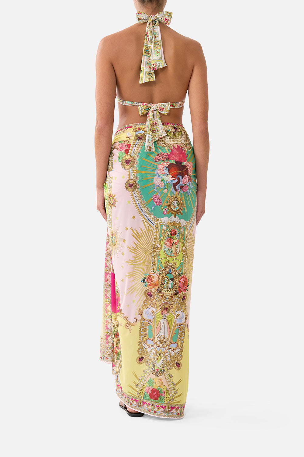 The CAMILLA MULTI WEAR LONG SARONG PAINTED PRAYERS
