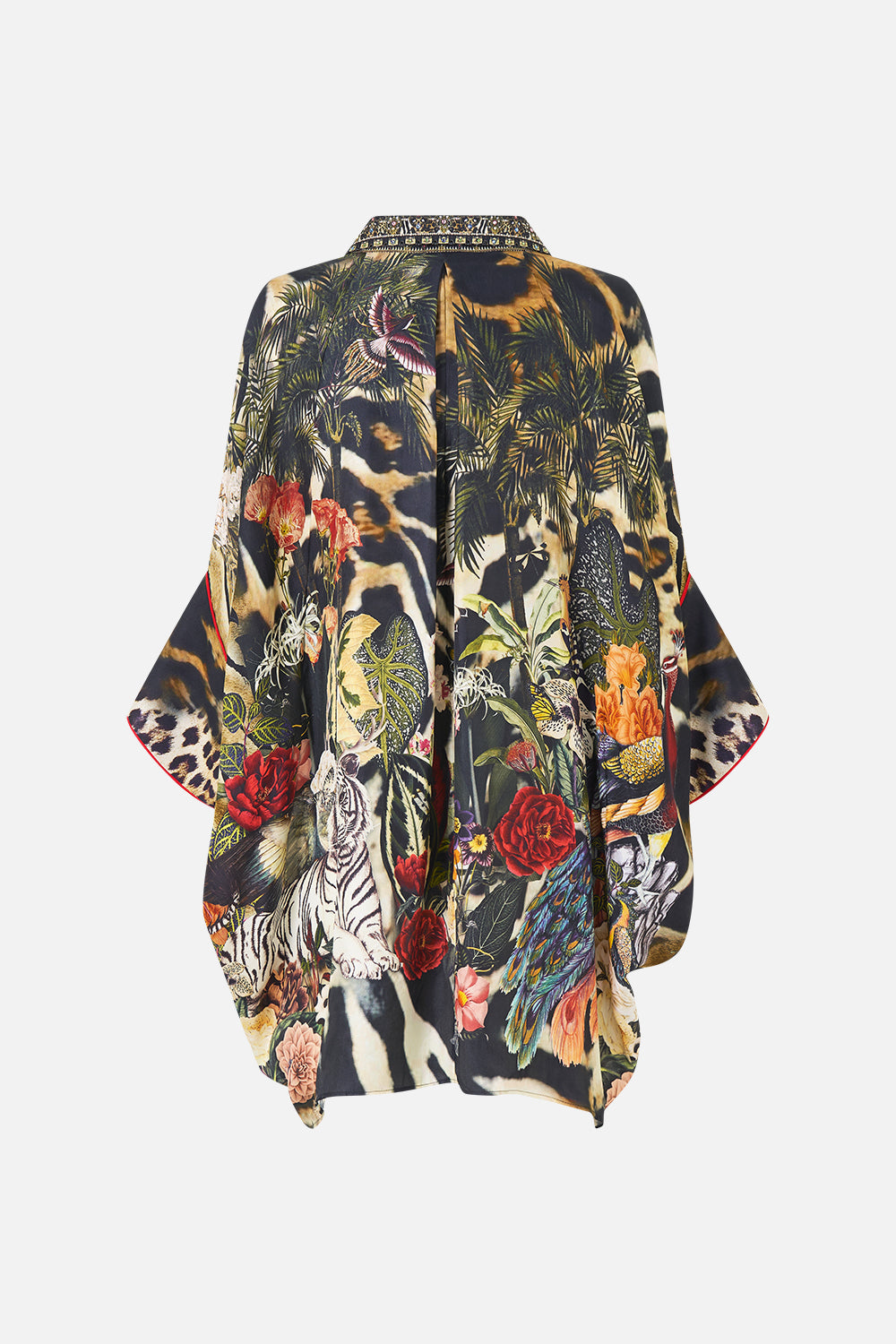 The CAMILLA Batwing Shirt Leotigra Land in our Leotigra Land print.