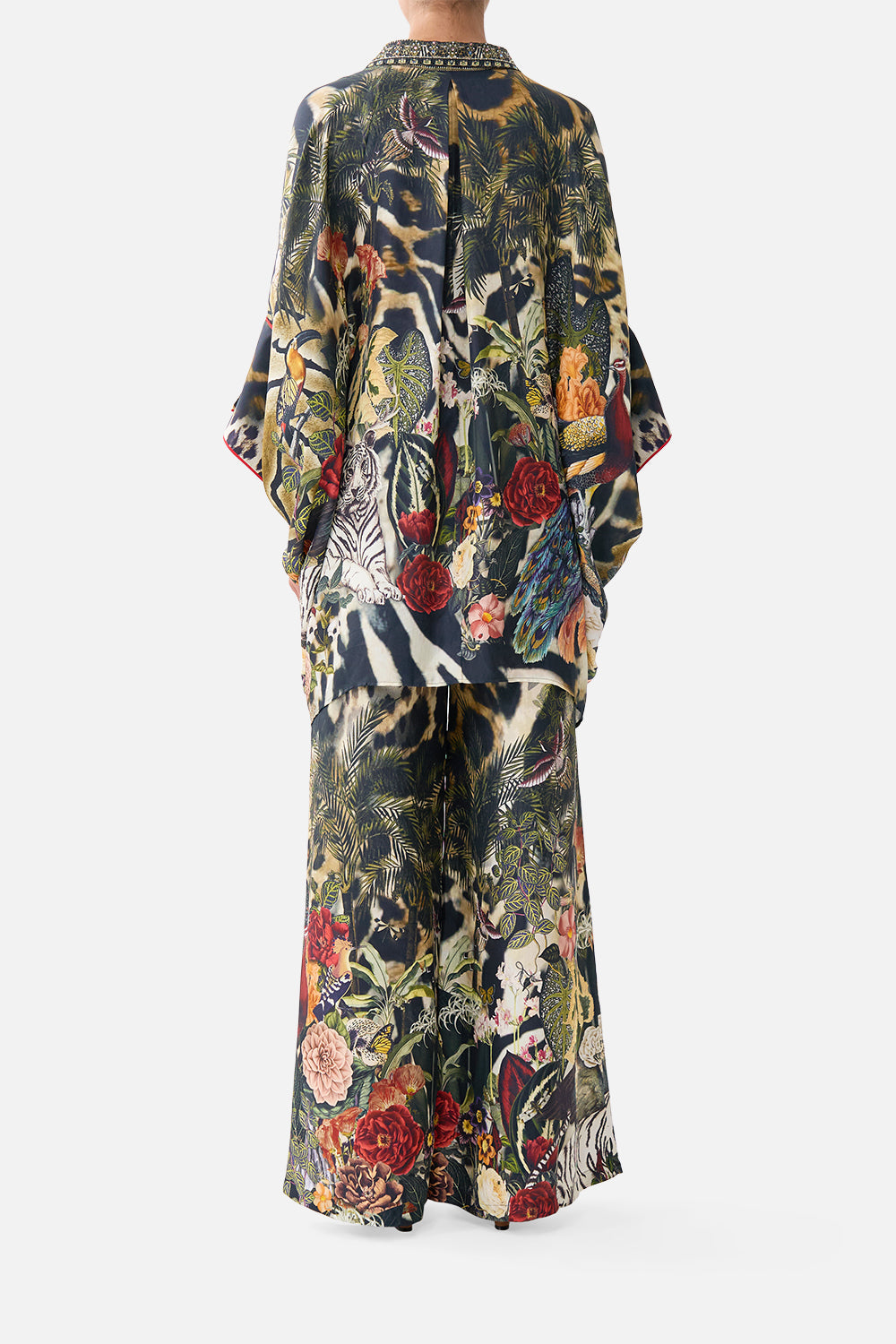 The CAMILLA Batwing Shirt Leotigra Land in our Leotigra Land print.