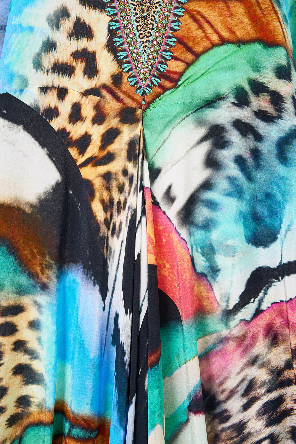 T SHAPE LONG KAFTAN BUTTERFLY BOHEMIA