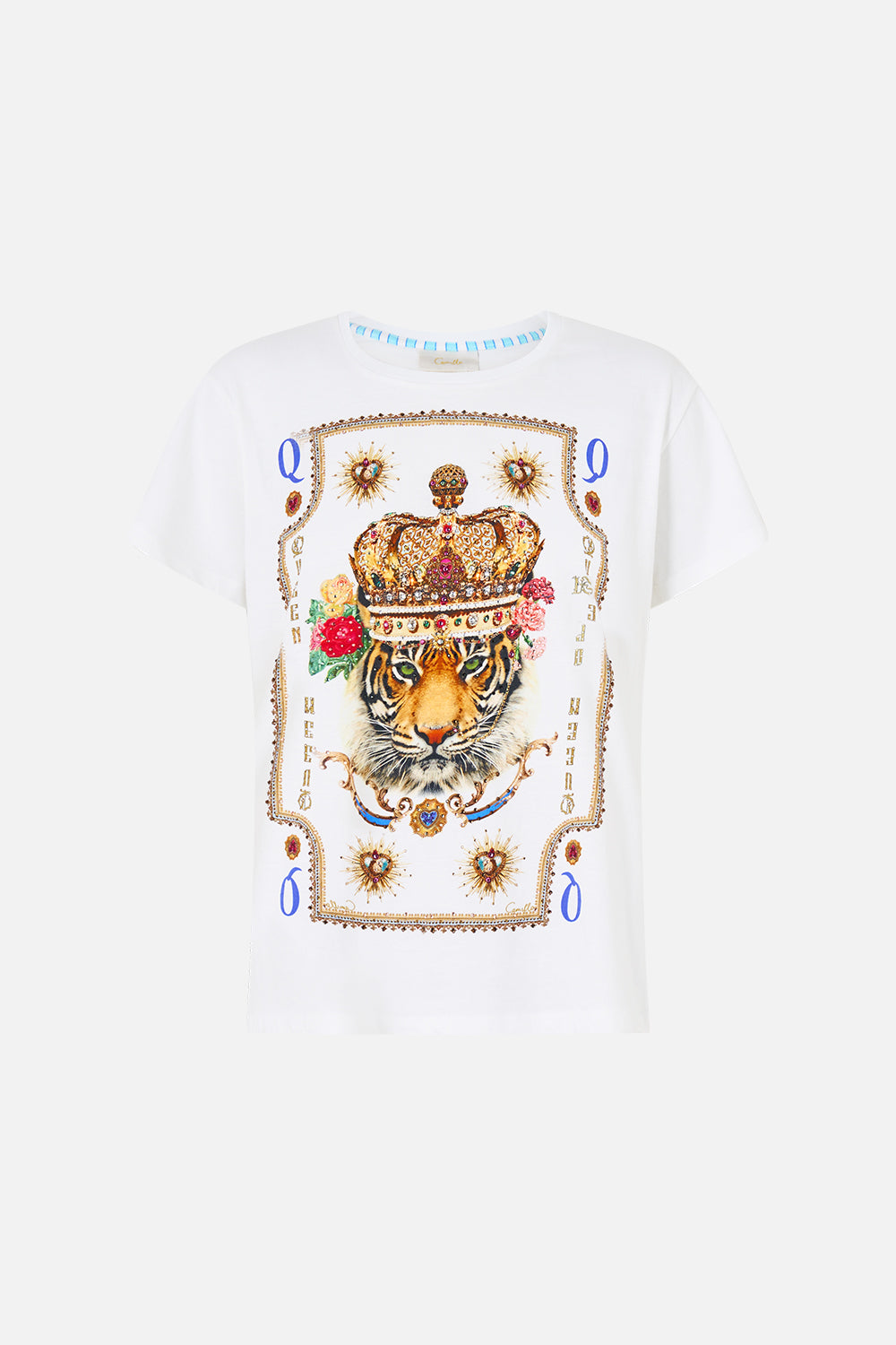 The CAMILLA SHORT SLEEVE EASY TEE VERSES IN VINTAGE