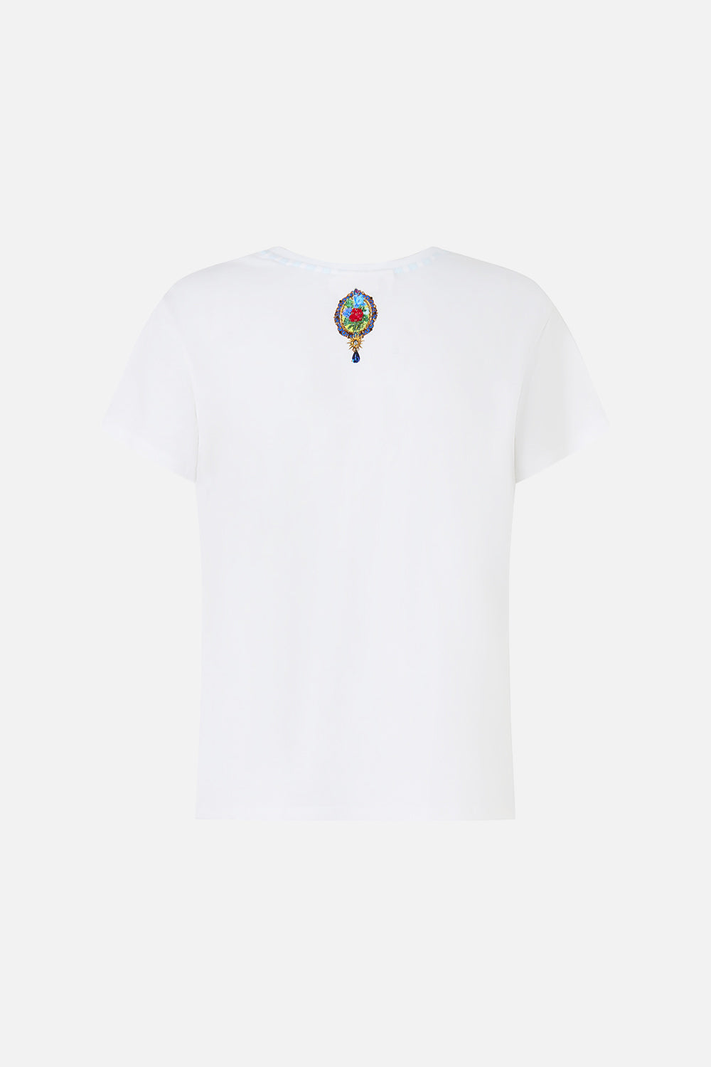 The CAMILLA SHORT SLEEVE EASY TEE VERSES IN VINTAGE