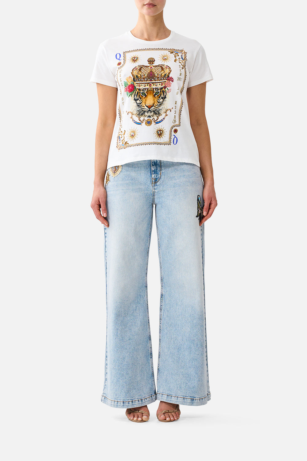 The CAMILLA SHORT SLEEVE EASY TEE VERSES IN VINTAGEVERSES IN VINTAGE