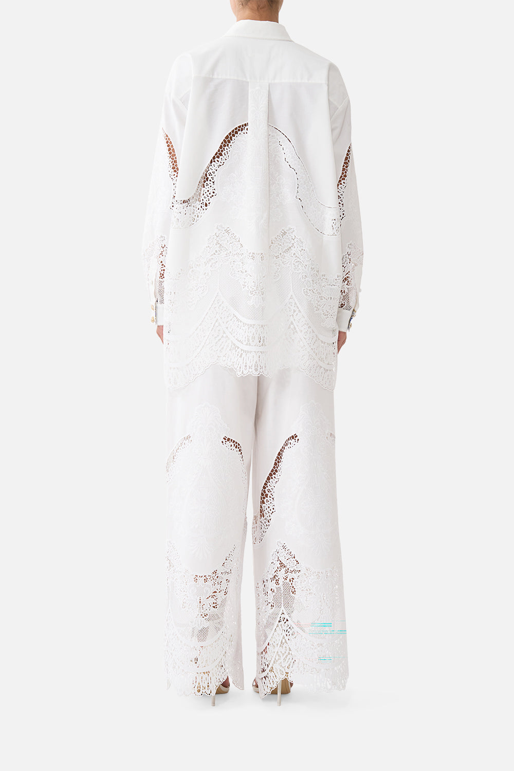 SIDE SPLIT SHIRT DANDELION SKIES