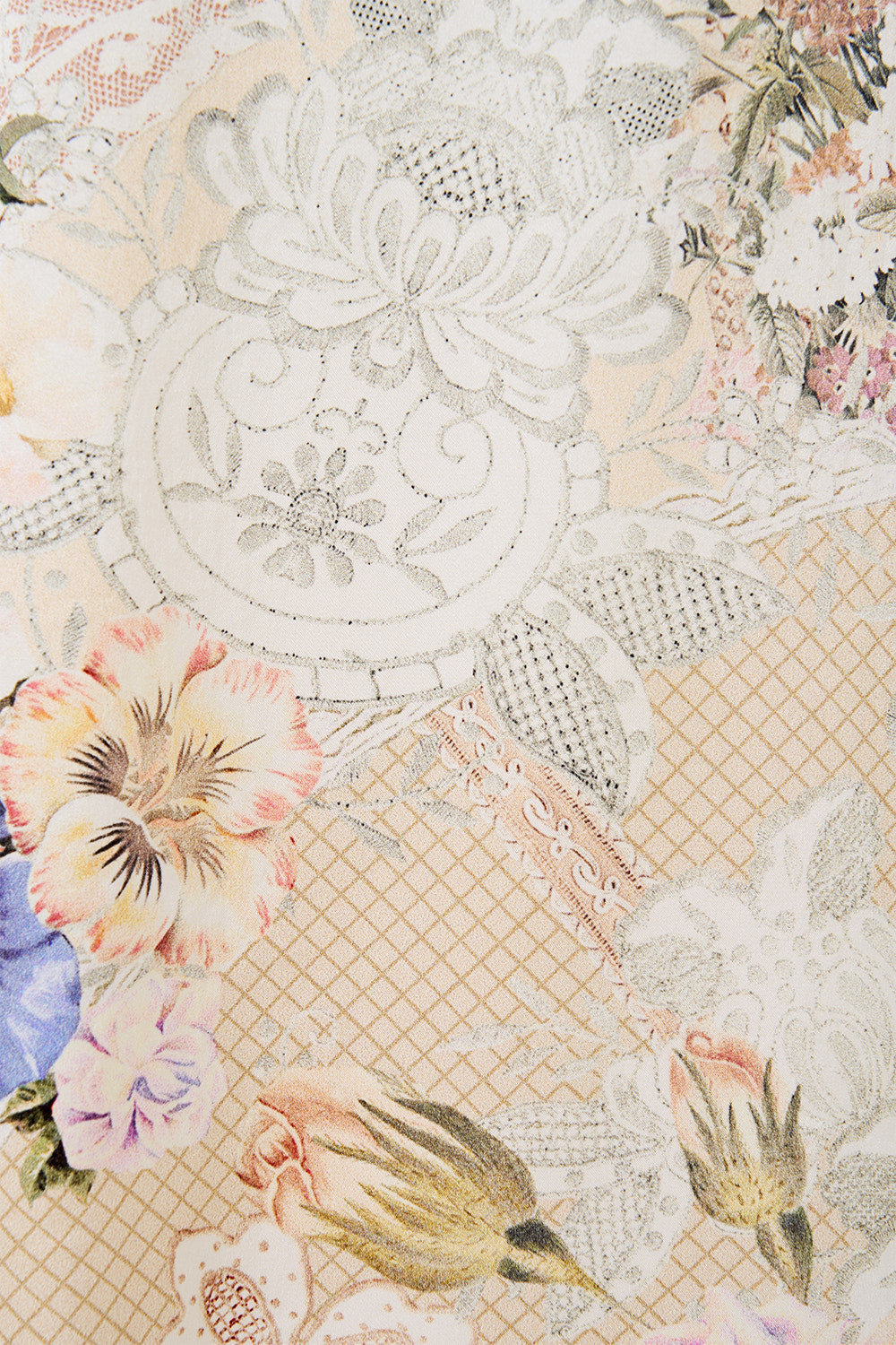 The CAMILLA SMALL CANVAS CLUTCH MILLAMORPHOSIS in our  print.