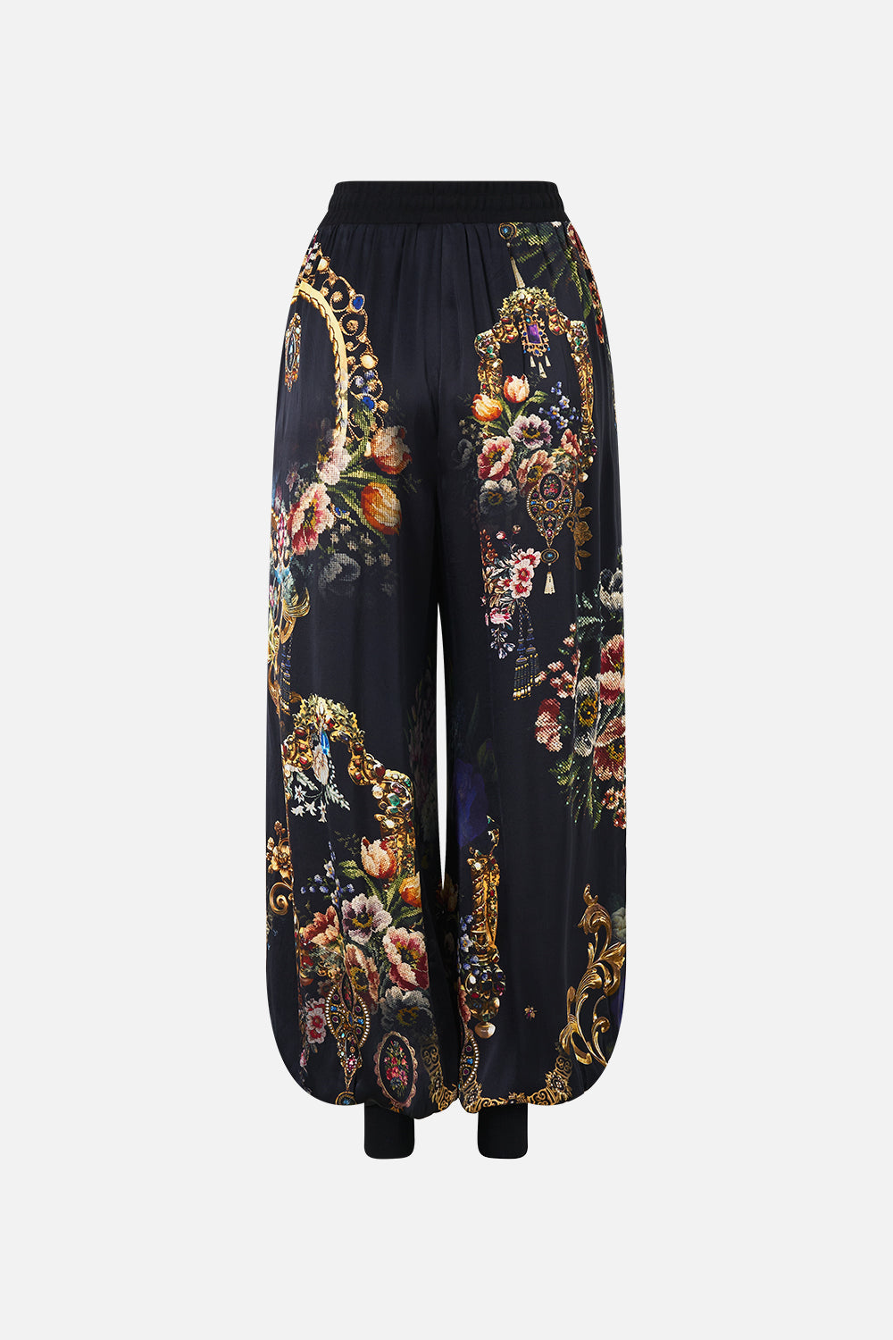 The CAMILLA ASYMMETRIC MULTI FRILL DRESS CHAMBER OF BLOOMS in our  print.