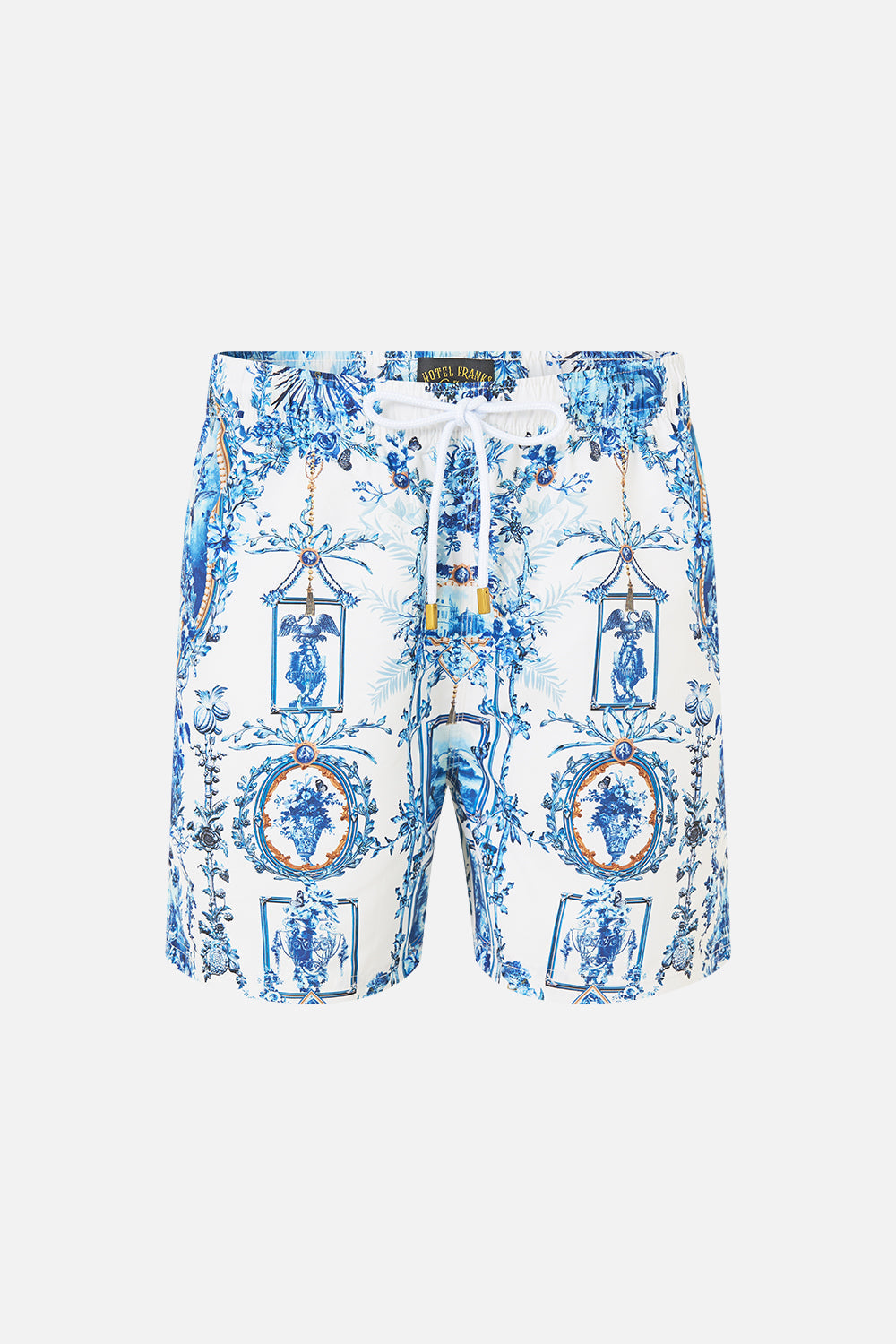 The CAMILLA Mid Length Boardshort With Elastic Waist The Porcelain Parlour in our The Porcelain Parlour print.