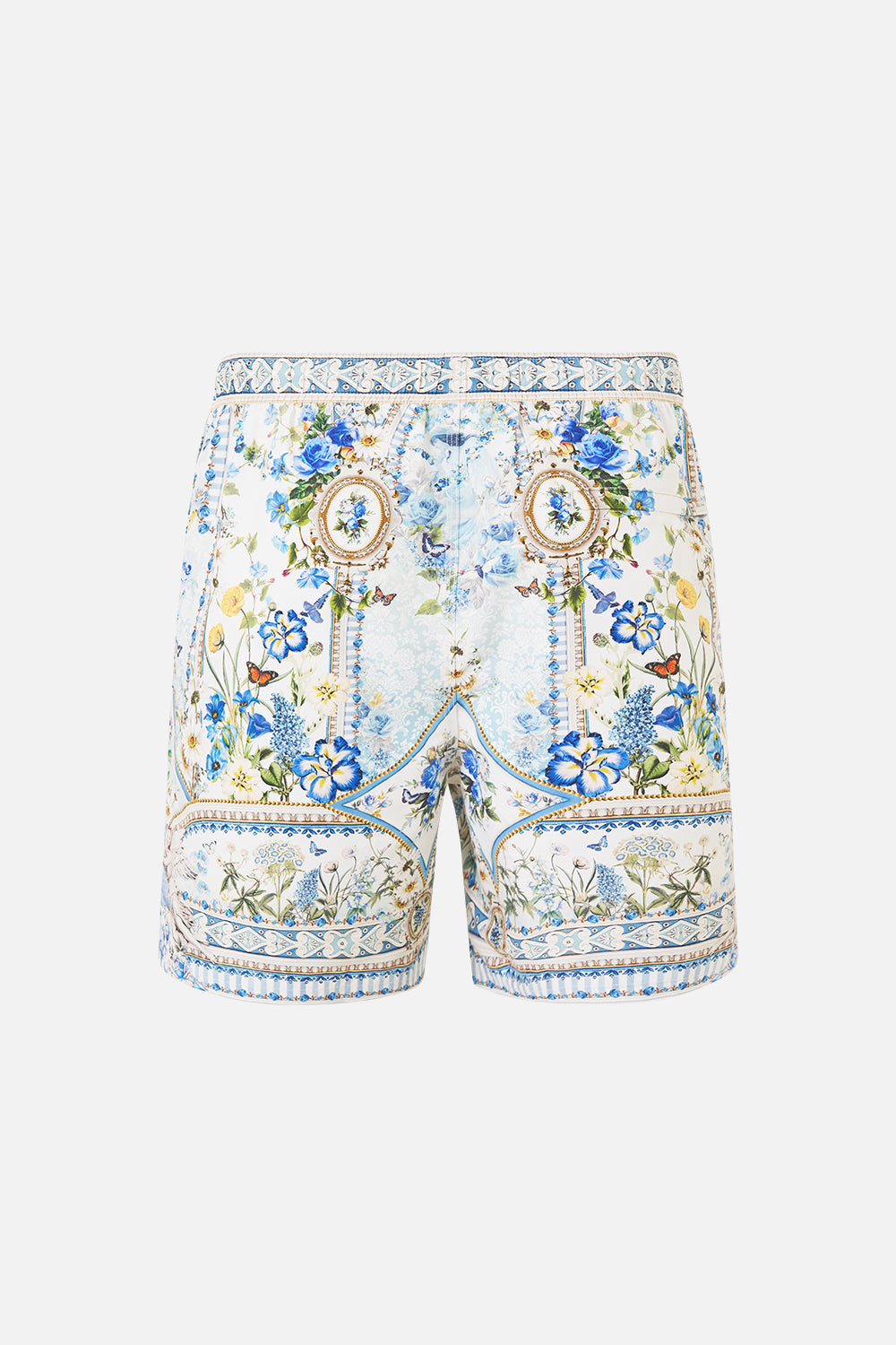MID LENGTH BOARDSHORT WITH ELASTIC WAIST DANDELION SKIES