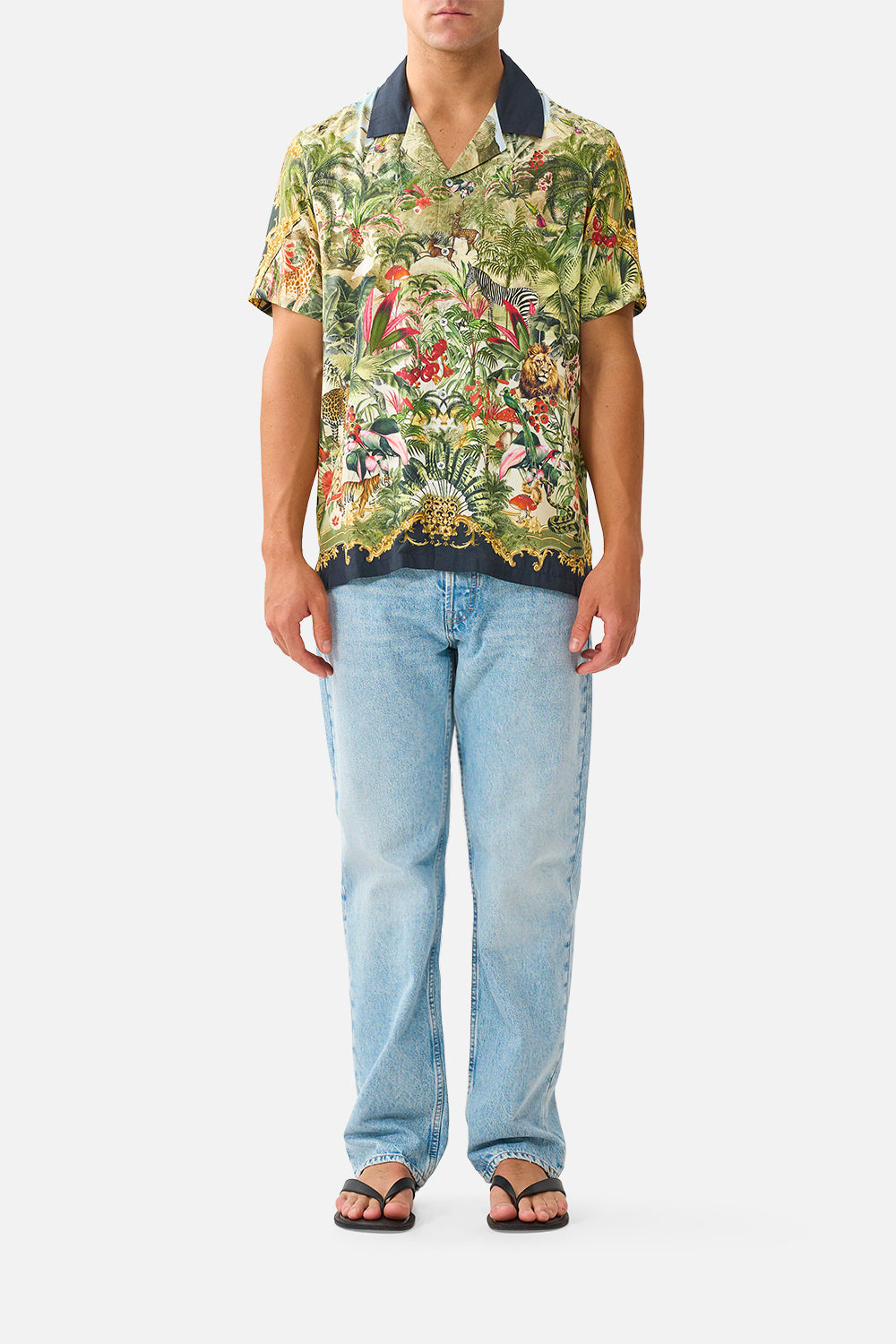 SHORT SLEEVE CAMP COLLARED SHIRT WANDERLUST EMPIRE