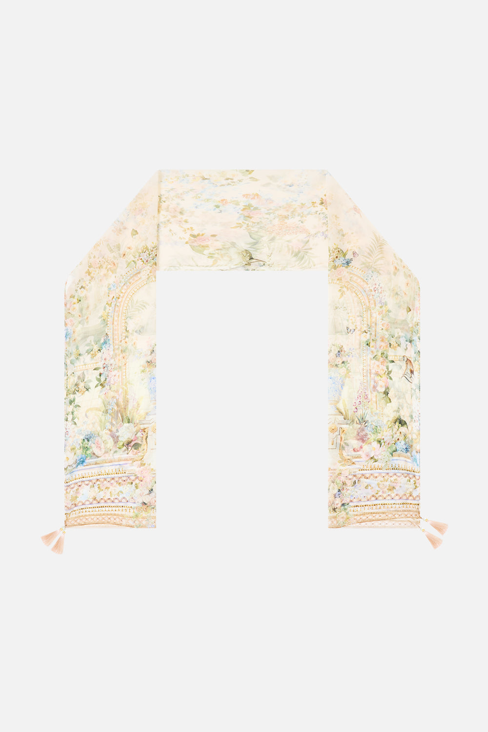 The CAMILLA LONG SILK CRINKLE CHIFFON SCARF MIDSUMMER MASTERPIECEMIDSUMMER MASTERPIECE