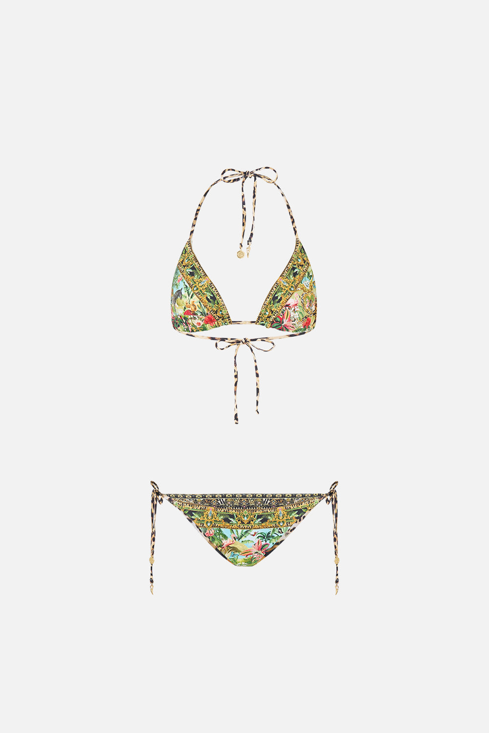 The CAMILLA Soft Reversible Tri Tie Bikini Set Wanderlust Empire in our Wanderlust Empire print.