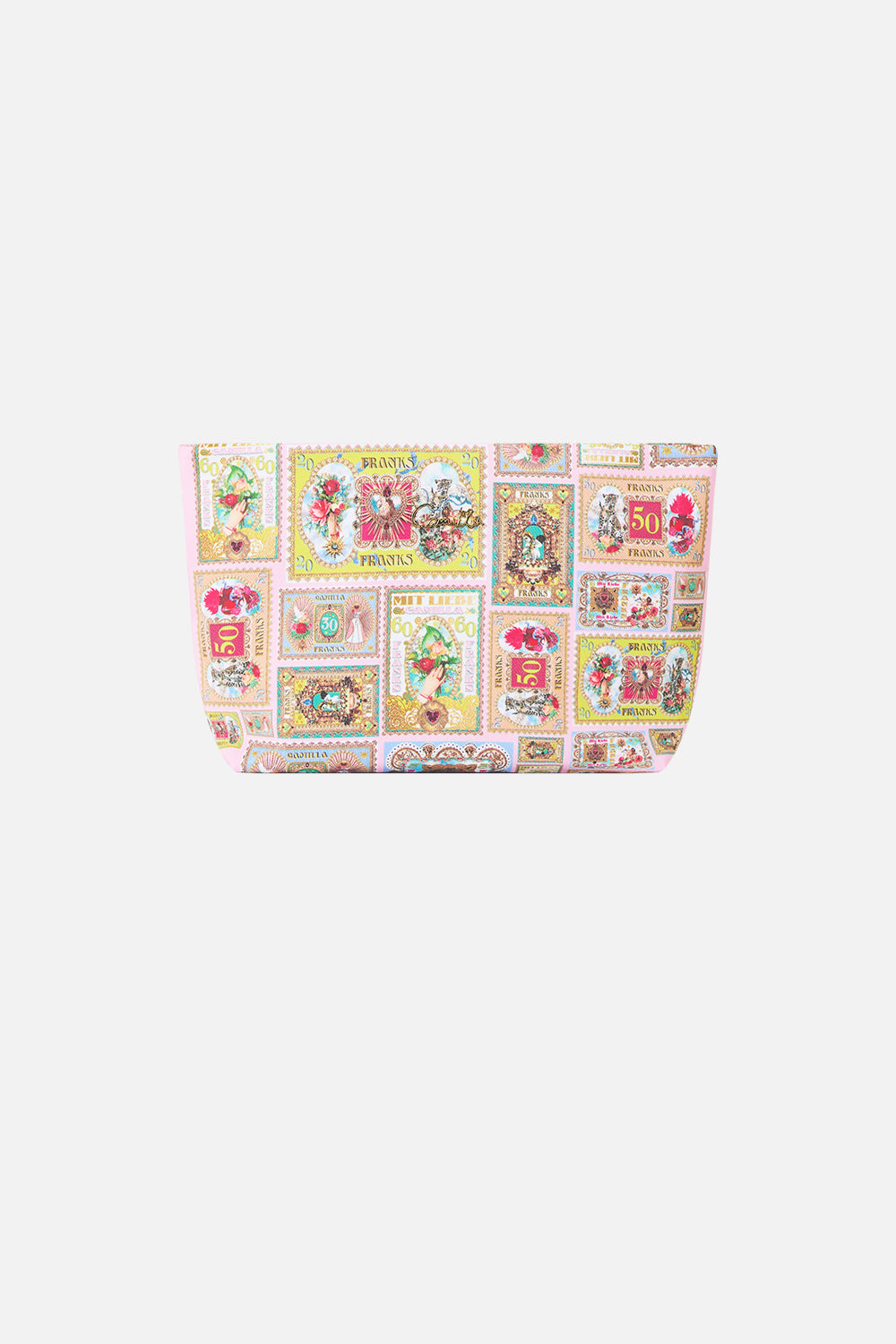 The CAMILLA SMALL MAKEUP CLUTCH PAINTED PRAYERSPAINTED PRAYERS