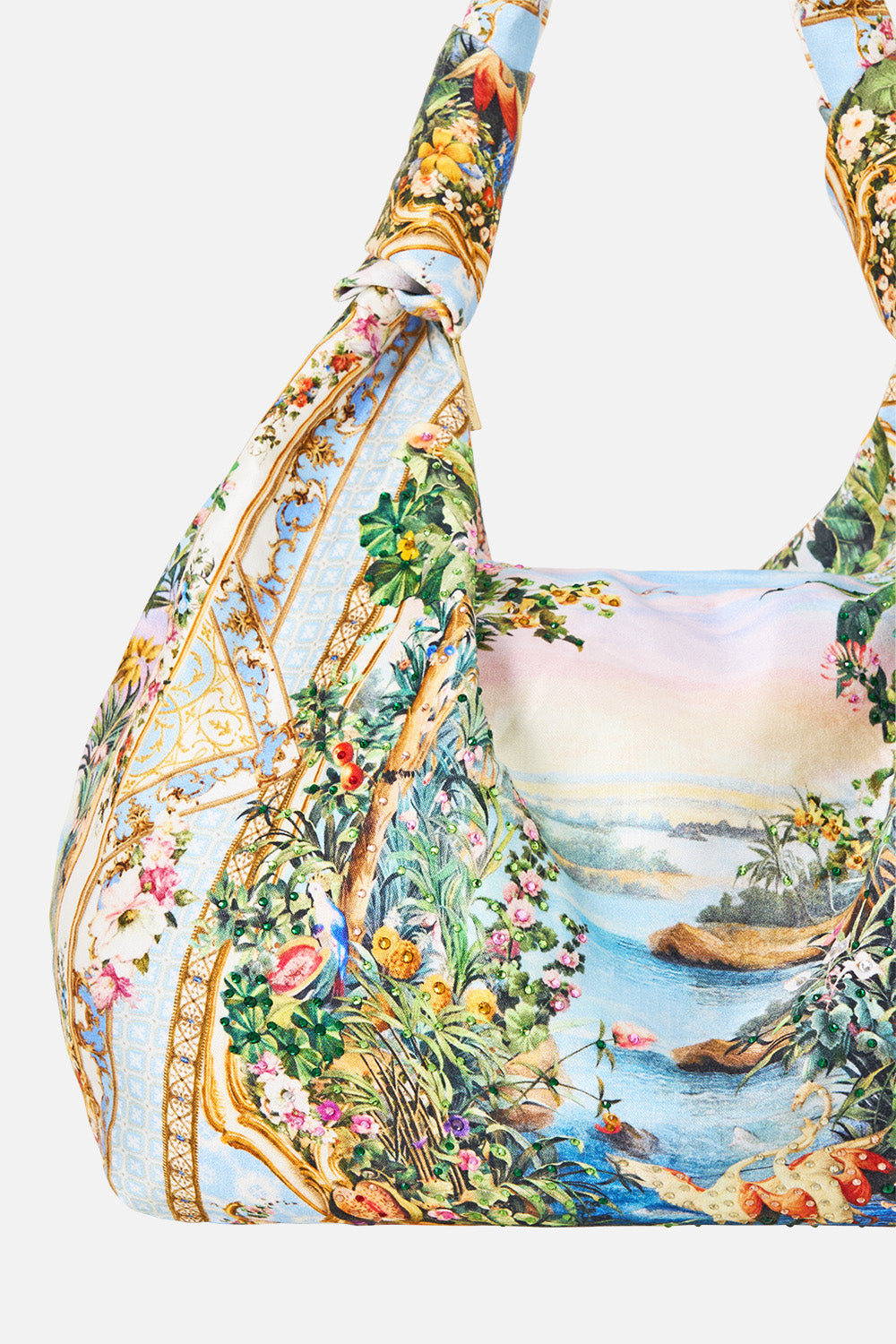 SLOUCH SHOULDER BAG WITH KNOT DETAILS SISI SOCIETY