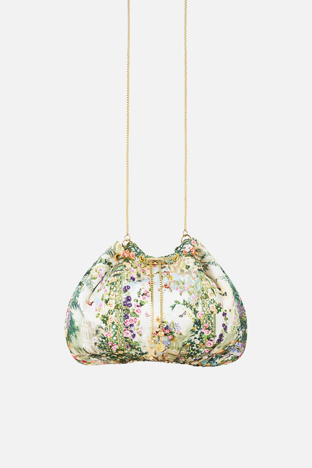 DRAWSTRING POUCH BAG WITH CHAIN STRAP ART FOR THE EMPRESS