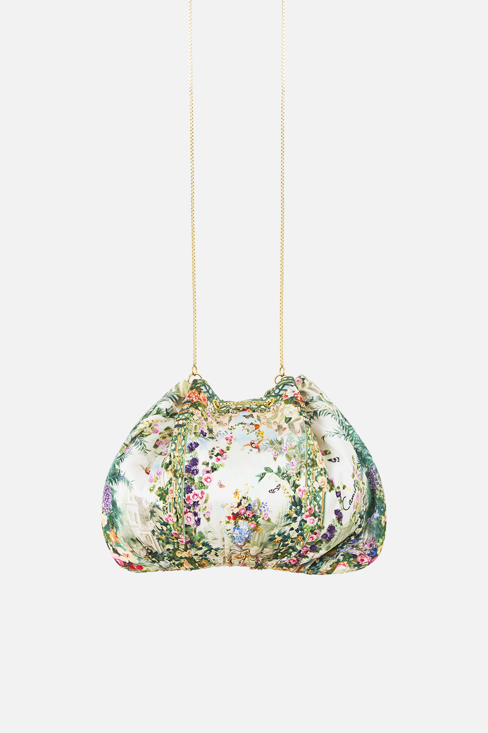 DRAWSTRING POUCH BAG WITH CHAIN STRAP ART FOR THE EMPRESS