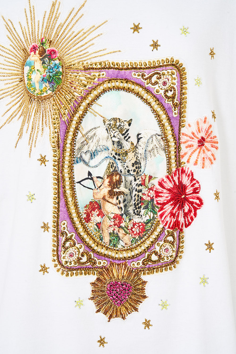 The CAMILLA OVERSIZED BAND TEE PAINTED PRAYERS