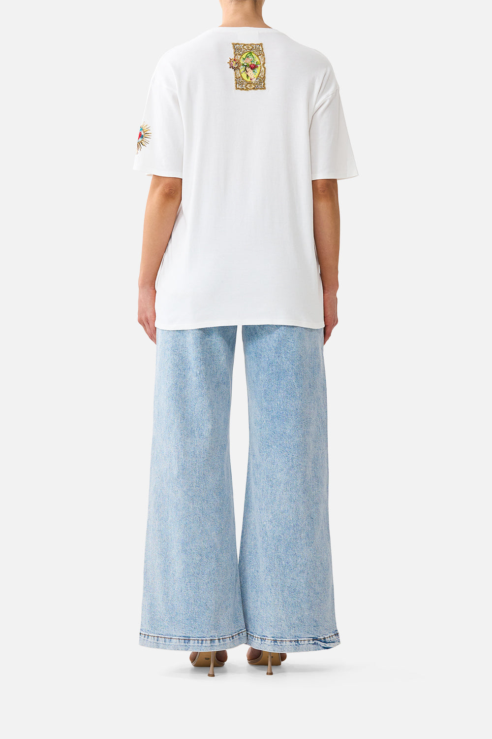 The CAMILLA OVERSIZED BAND TEE PAINTED PRAYERS