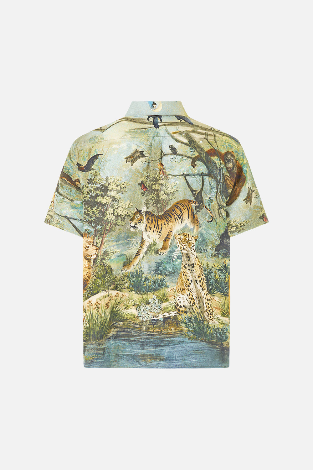 The CAMILLA Short Sleeve Oversized Shirt Animals in the Palace in our Animals in the Palace print.