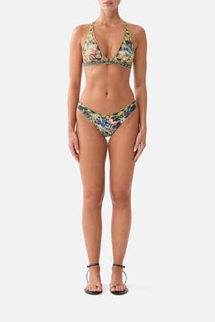 The CAMILLA BIAS CUT DRAWSTRING PANT SILK ESSENTIALS in our SILK ESSENTIALS print.