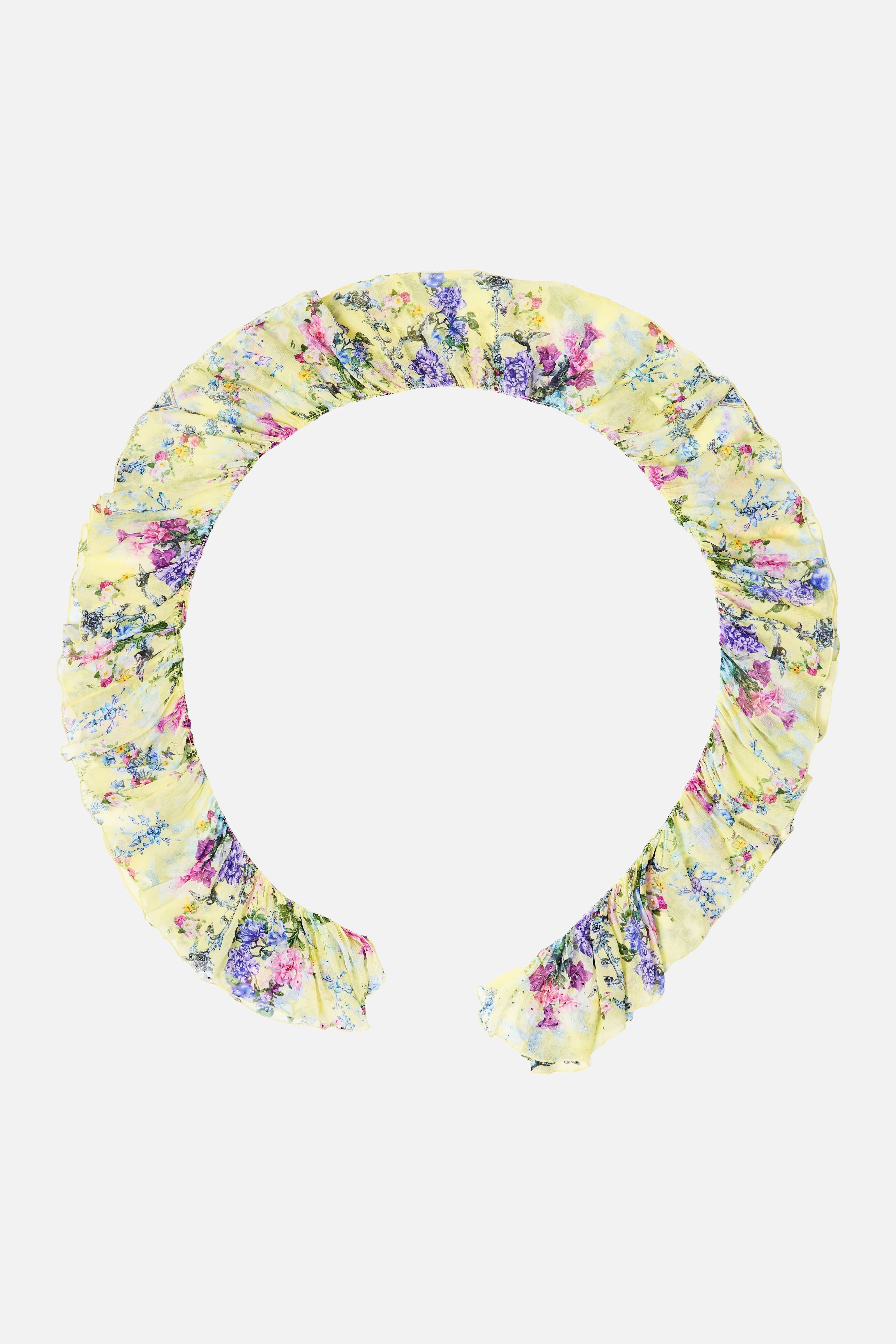 The CAMILLA Ruffle Scarf Chinoiserie Child in our Chinoiserie Child print.