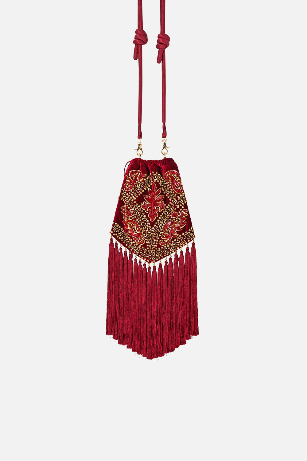 DRAWSTRING TASSEL BAG CALL ME A CARRIAGE