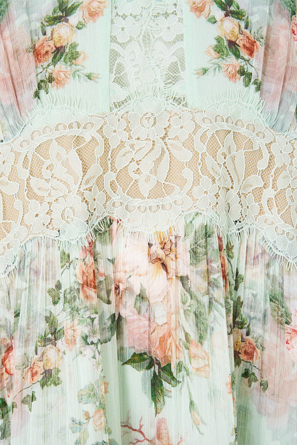 TRAPEZE TIERED DRESS WITH LINING WILDFLOWER WUNDERLAND
