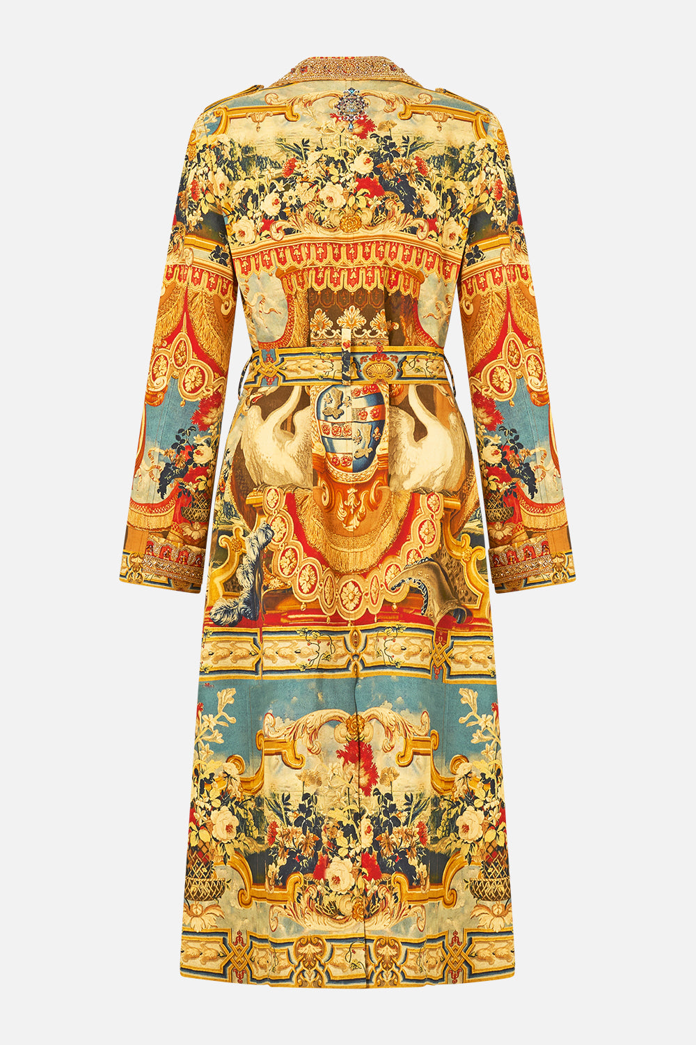 The CAMILLA Trench Coat in our Lifeís Rich Tapestry print.