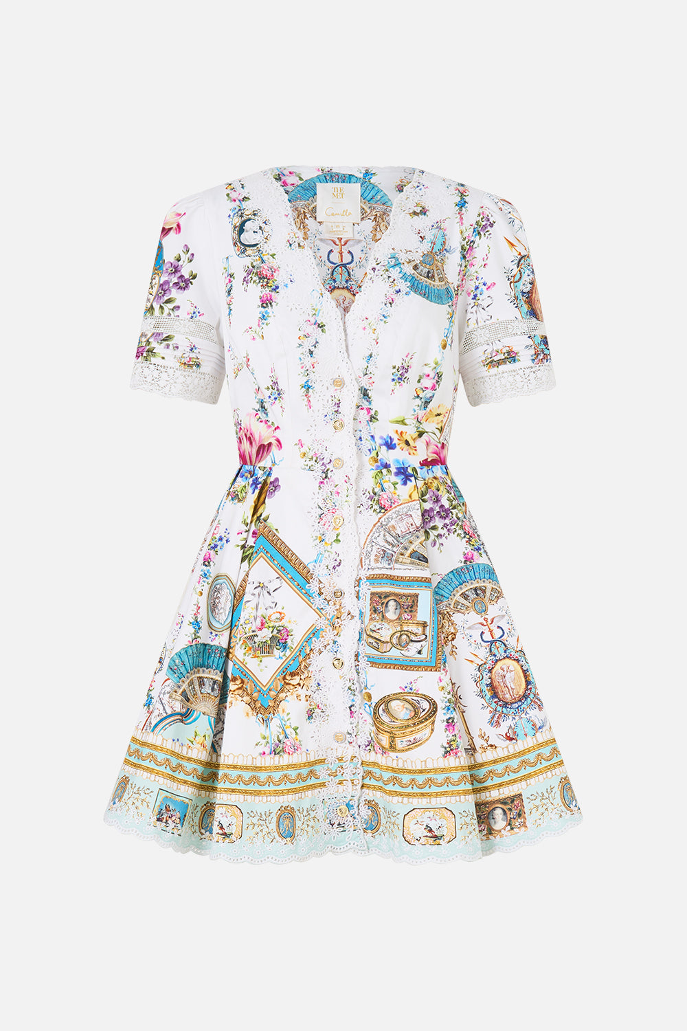 The CAMILLA OPEN FRONT CARDI CAPE PALACE ZOOLOGY in our  print.