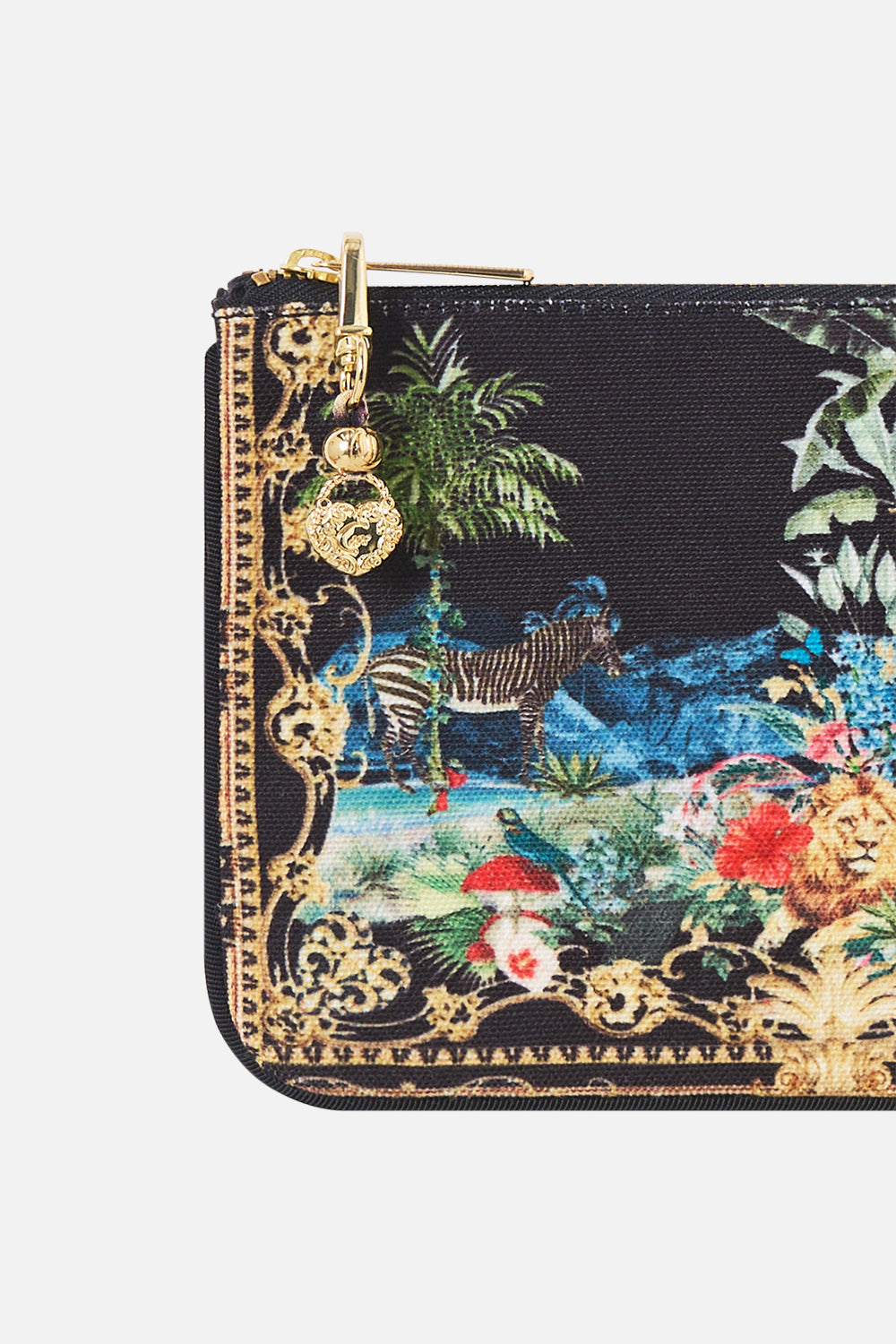 The CAMILLA Coin And Phone Purse Palace Zoology in our Palace Zoology print.